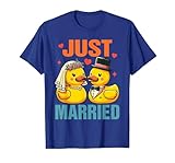 Patos de Goma de Boda recién Casados para Novios recién Casados Camiseta, Hombre, Azul Real, 3XL