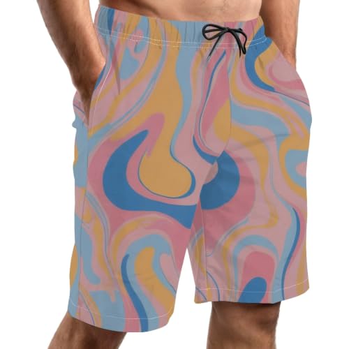 Hawaiian Board Shorts para vacaciones de verano bañador casual de playa con bolsillos en talla L