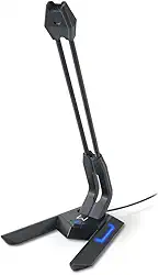 Microfone Gamer Olier USB LED Preto Warrior - PH255