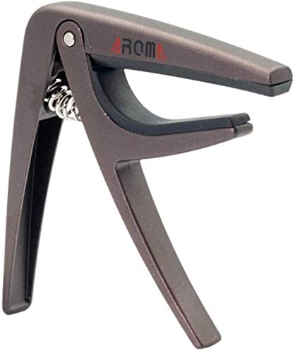 HH-CC Acoustique Guitare électrique Capo, Spring Steel Métal Guitar Capo, Brun (Color : Brown)