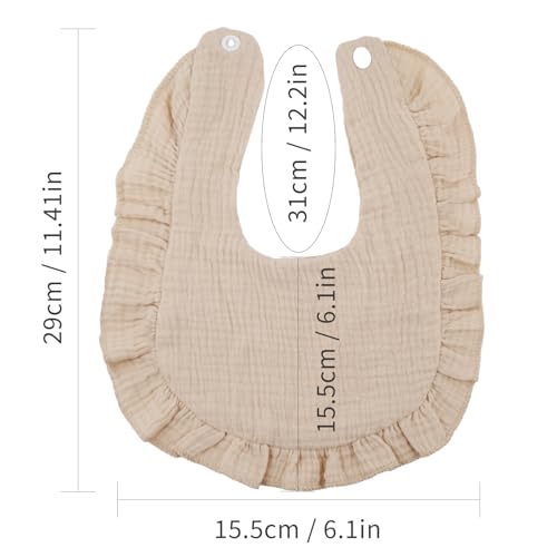 8-Pack Muslin Baby Bibs Baby Drool Bibs Cotton Bandana Bibs for Baby Boy, Girls,Baby Drooling Bibs, Teething Bibs2