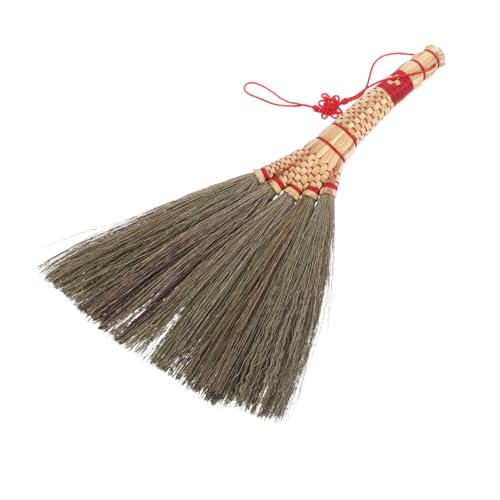 Gatuida Miscanto Mini Escoba De Escritorio para Limpieza De Mesas y Cajones Escoba Compacta y Ligera para Quitar El Polvo De Superficies Casa u Oficina