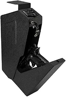 RPNB Mounted Firearm Safety Device with Auto Open Lid Biometric Fingerprint Lock Handgun