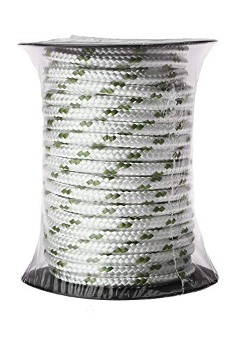 Kis Premium Quality Double Braided Nylon Polyester Rope 6 Mm (1/4 Inch 60 Ft) - Boat, Docking, Anchor - Heavy-Duty Extra Strength - Multi-Purpose, Sailing, Crafting, Camping, Marine - Made In Turkey #TOP6