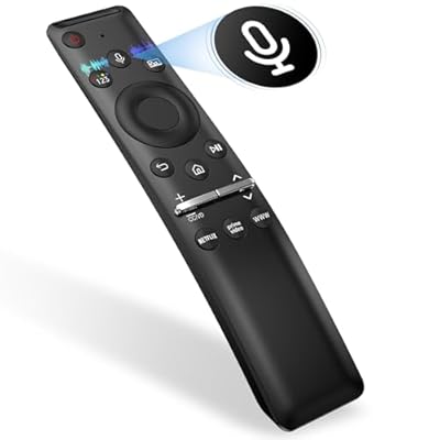 Voice Remote for All Samsung TV, Compatible for Samsung TVs with Voice Function, Curved Frame Solar 4K 8K QLED LED LCD Universal Remote Control Replacement for Smart TV