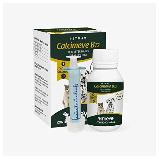 Calcimeve B12 – Suplemento vitamínico, cálcio-fosforado e com vitamina B12 para cães e gatos