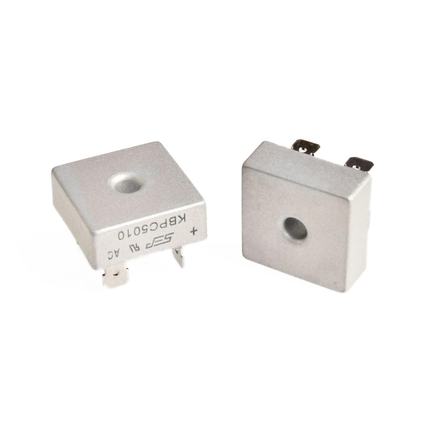 10x KBPC5010 Brückengleichrichter 50A 1000V – Hochleistungs-Diodenbrücke Für Gleichrichteranwendungen, Metallgehäuse