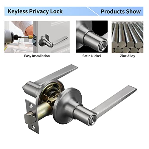 Ncl Hardware Black Door Handles, Interior Door Knobs, Privacy Door Levers #TOP1