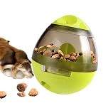 Zellar Treat Dispensing Dog Toy - Dog Treat Ball/Food Dispenser/Interactive Toys/Slow Eating IQ Treat Ball for Small Medium Dogs and Cats (Green)