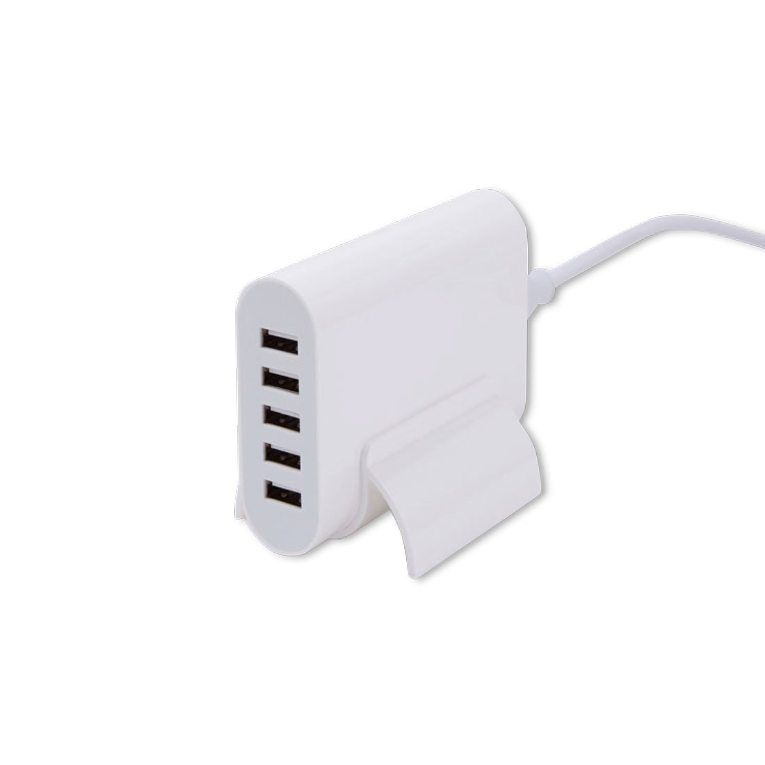 USB Charging Station NORZERO USB Charger 40W 5 Ports Wall Charger Travel Adapter Quick Charge(U5 White UK Plug)