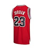Algodon Camiseta De Baloncesto para Hombre El Mejor Jugador De Baloncesto Chicago Bulls Michael Jordan Swingman Camisa De Manga Corta Ropa para Jóvenes Sudadera 4 Colores A-M