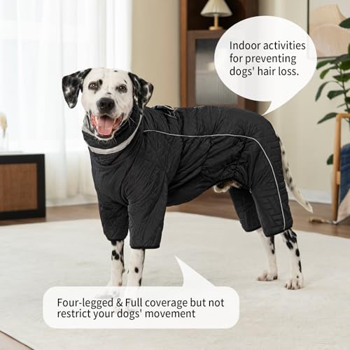 Abrigo de invierno de cuatro patas para perros pequeños de cuello alto 3