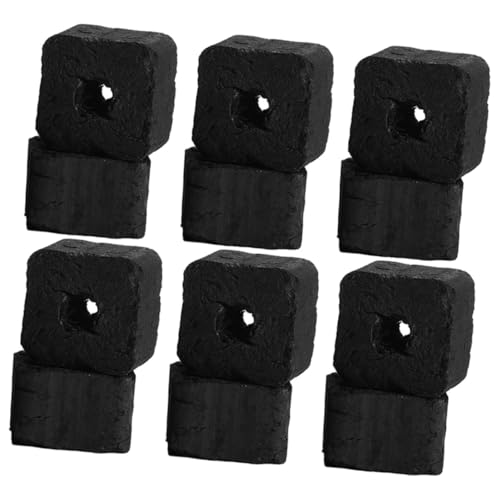 SUPVOX Carbón de Bambú para Asar y Cocinar en Estufa, 500g sin Humo ni Olor, Briquetas Ecológicas para Barbacoa al Aire Libre y Camping