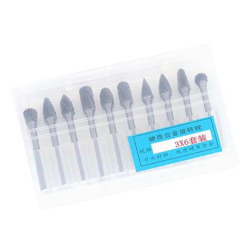 Set de fresas de carburo de acero tungsteno para trabajo en madera miniatura 2