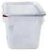 araven 91863 Square Container, Lid and Box, BPA Free, 8.4 Quart, Clear