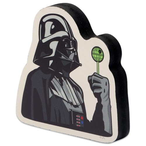 Image of Disney Star Wars Darth Vader Candy Shelf Sitter Decor | Funny Chunky Wood Block Tabletop Decoration for Halloween