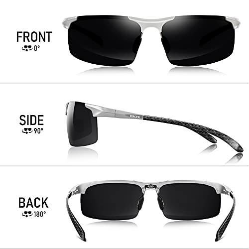 Image of BIRCEN Carbon-Fiber Polarized Sunglasses for Men: 0.74 oz & UV Protection