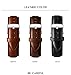 Luxury Men's Big Dial Chronograph Sapphire Glass Waterproof Quartz Black Leather Gold Watches (Gold case & Blue dial & Black Strap)
