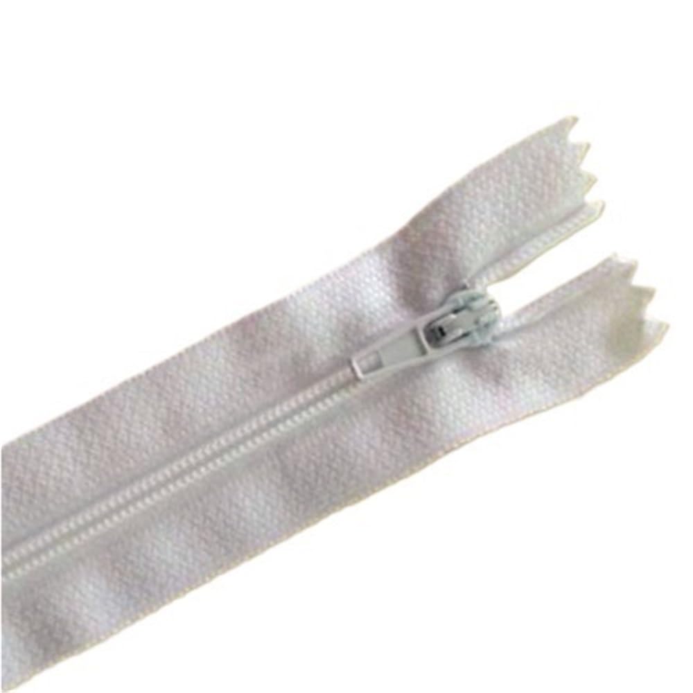 DIY Craft Zipper 10pcs Nylon Zippers, Length 120-600mm No.3 Plastic Zipper Abrasion Resistance for Sewing Handicrafts(White,35cm)