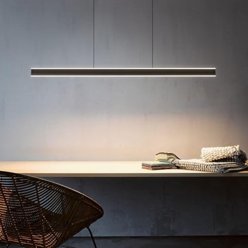 Lampe suspendue LED moderne réglable avec télécommande pour table à manger