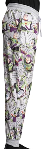Mad Engine Toy Story Buzz Lightyear All-Over Character Print Adult Pajama Lounge Pants Multicolor2