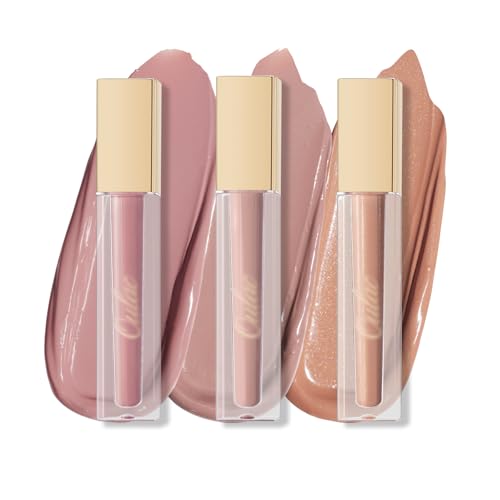 Oulac Nude Lipstick Set for Women, Matte Liquid Lipstick Long Lasting Red High Impact Creamy Matte Lip Gloss, Rich Colour Formula with Vitamin E & Rose Oil, Waterproof, Vegan