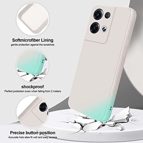 GiiYoon Case Compatible with OPPO Reno 8 Pro, Silky-Soft Touch Full-Body Protective Phone Silicone Case - Image 2