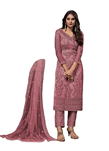 Image of Delisa Indian Pakistani traditional Eid Party Plus Size ready to wear salwar kameez suit Dress for women with dupatta-2088
