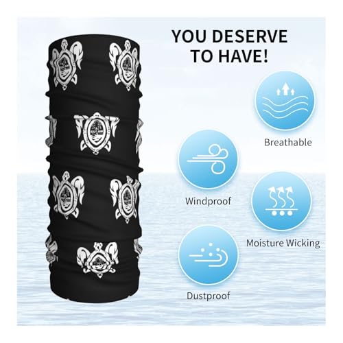 Guam Sea Turtle Neck Gaiters Face Masks Scarves Sun Protection Balaclavas Headbands Unisex4