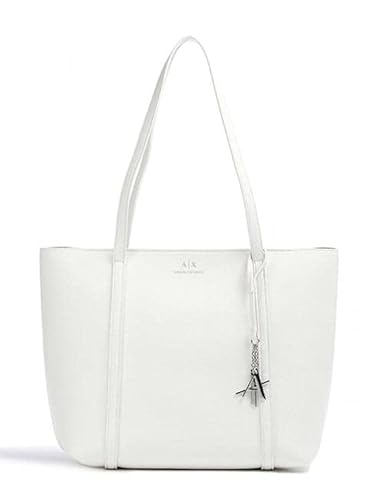 Armani Exchange Damen Woman's Shopping Einkaufstasche - Weiß