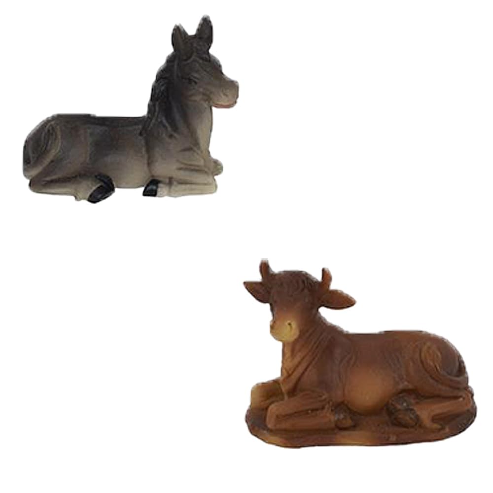Statue Bue per il Presepe in Resina e PVC