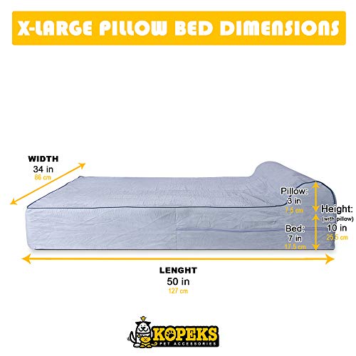 Jumbo XL, Letto ortopedico per cani in memory foam...