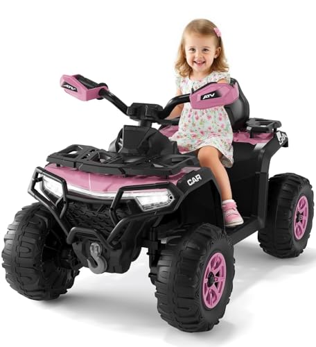 Doppio controllo: il quad elettrico per bambini è dotato di un telecomando che consente ai genitori di giocare con i propri figli. Grazie alle funzioni in avanti e indietro e alle impostazioni di velocità, i bambini possono godere di una guida autonoma o lasciare che i genitori prendano i comandi in modo sicuro.