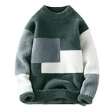 Photo Gallery oakverve maglione invernale da uomo a collo semi-alto a blocchi di colore caldo, esercito-en8, l Photo Gallery oakverve maglione invernale da uomo a collo semi-alto a blocchi di colore caldo, esercito-en8, l