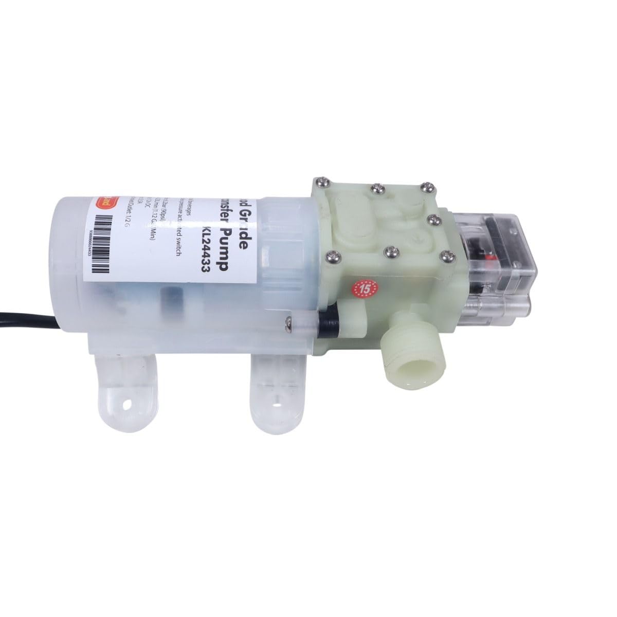 Kegland Super Sucker – pompa syfonowa (1/2" BSP) – łącznie z zasilaczem sieciowym – samozasysająca pompa do napojów maks. 60°C Homebrewer