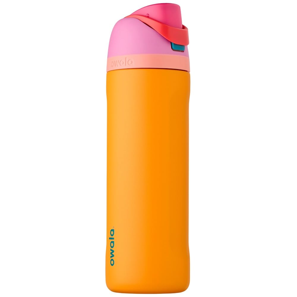 Owala Trinkflasche Isolierte Edelstahl mit Strohhalm 710 ml – Tropical