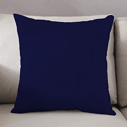 Image of YRM Bedding's Navy Blue 600-TC Oraganic Cotton 5-Piece Decorative Cushion Covers (20 inchx20 inch)