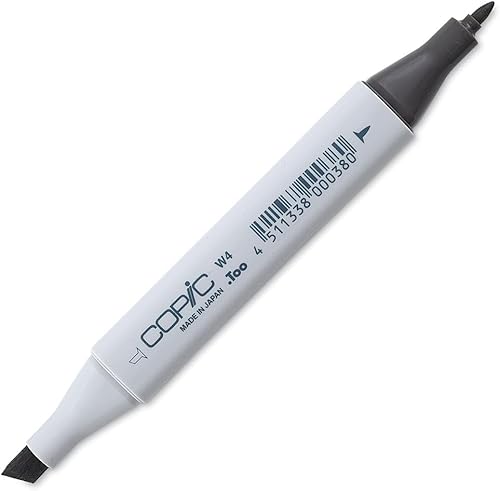 Copic Marcador de alcohol clásico de doble punta, W4-Copic, gris cálido Gris cálido 4,Amberes Azul,Azul y verde,Siena quemada,Cromo