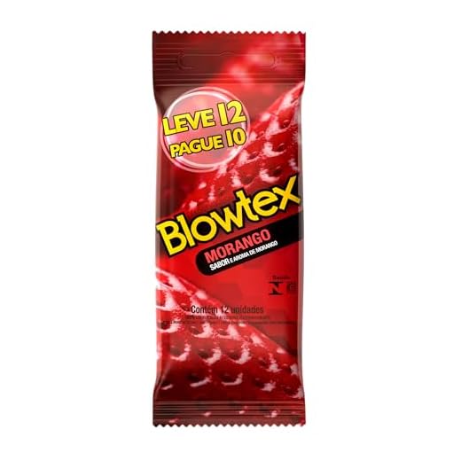 Blowtex Preservativo Morango Vermelho 12 Unidades