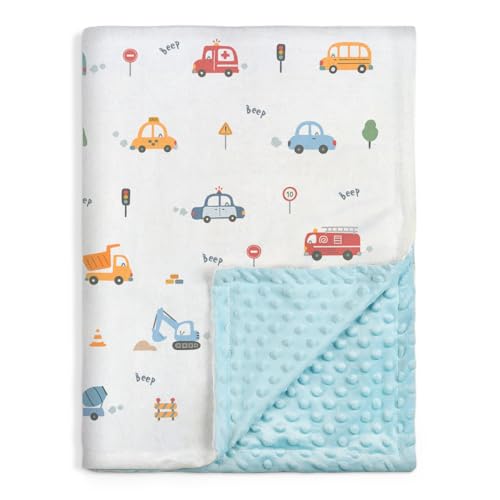 Image of SANDJEST Vehicle Minky Blanket 30 x 40 Inches, Gift for Christmas Birthday