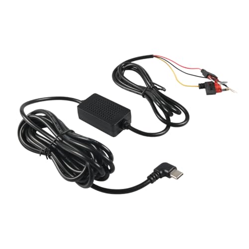 Kit de cable duro tipo C con conector USB-C reversible y convertidor integrado de 12V/24V a 5V