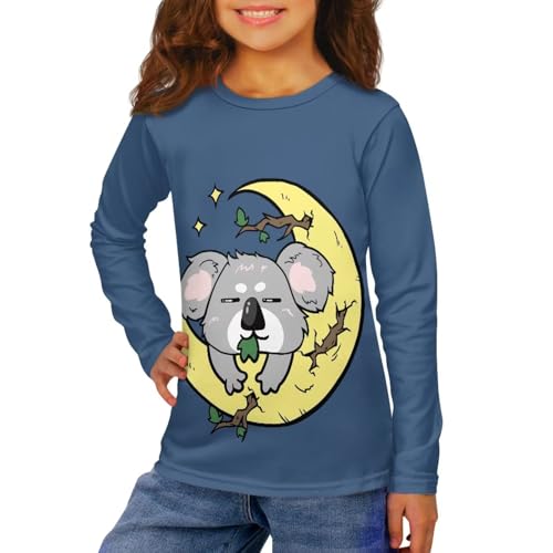 Girls Long Sleeve Shirts Size 3-16 Crewneck T-Shirt T-Shirt Thin Pullover Tees Pullover Tees Toddler3