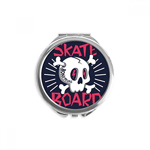 Miroir maquillage de poche skate board totem indien multicolore