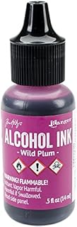 Alcohol Inks and Accessories 1/2 oz Ranger Industries Alcohol Ink, WildPlum