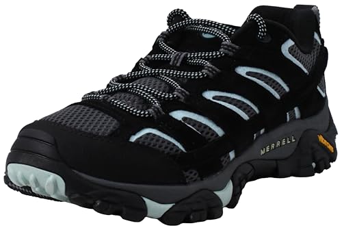 Merrell Women's Moab 2 Vent Shoe, Black Aqua, 09.0 M US