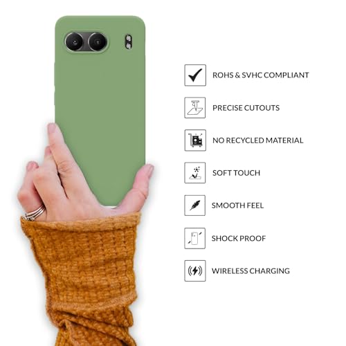 Image of SPRIG Compatible with OnePlus Nord 4 Premium SilkTone Back Cover Drop Tested Shock Proof Mobile Case for Men, Women, Boys and Girls with Camera Protection (Mint Green)