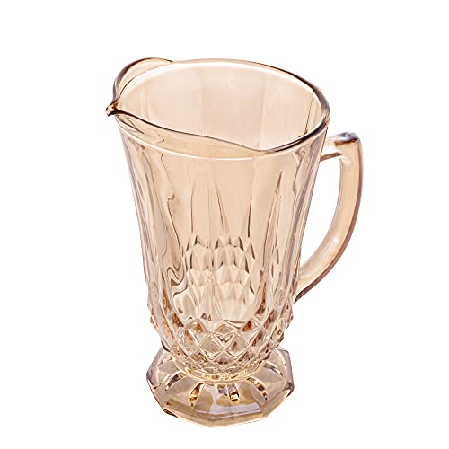 Lyor CJ 7PC JARRA C/6 COPOS VIDRO ROBERTA ÂMBAR 1,25L/260ml