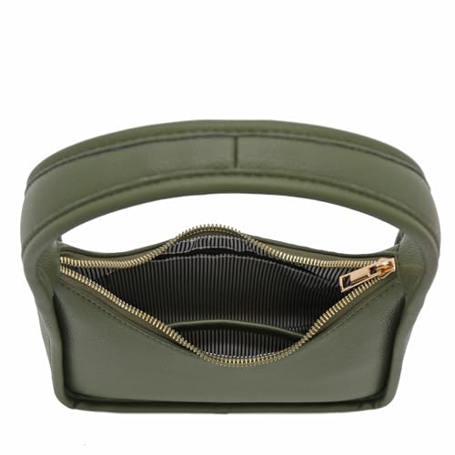 Image of Small Minimalist Shoulder Bag for Women, Faux Leather Underarm Purse, Chic Top Handle Handbag for Everyday