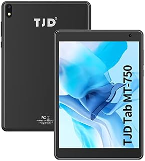 TJD 7.5 Inch Android Tablet, Android 10, 2GB RAM 32GB ROM, 2MP+5MP Dual Camera, Quad-Core Processor, 1440x1080 IPS Touch Screen Wi-Fi Bluetooth Google Certified 3500mAh PC MT-750QU Blue Red