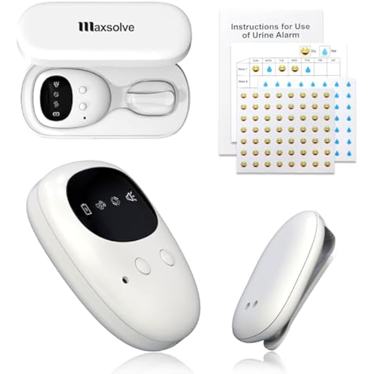 New Wireless Bed Wetting Alarm For Boys And Girls, USB-C Rechargeable Bedwetting Alarm With 3 Working Modes, Bed Wetting Solutions For Kids, Elderly, Night Time Potty Training For Kid